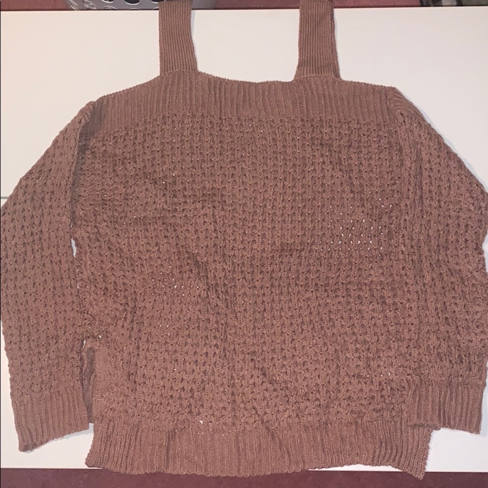 Charlotte Russe cold shoulder long sleeve top